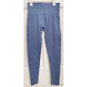 SET ACTIVE Leggings Blue Sculptflex Stretch Workout High Rise Waist Light S / M